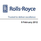 Консолидированная отчетность о деятельности компании Роллс-Ройс  за 2011 год