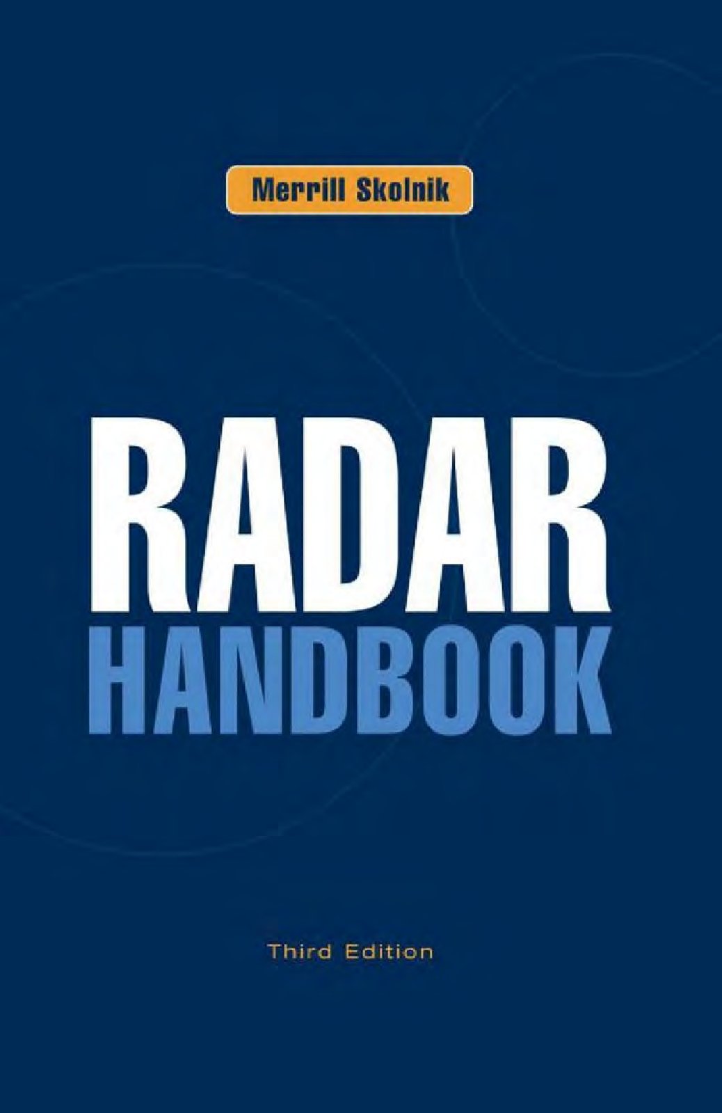 Обложка книги Radar handbook (Merrill I. Skolnik)