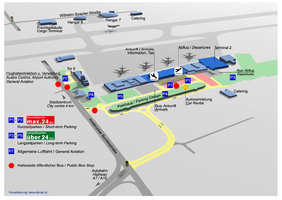 Схема аэропорта Зальцбурга