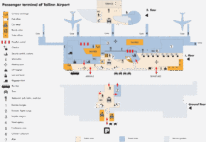 Схема аэропорта Таллина