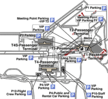 Схема парковок аэропорта Мадрида