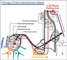 Схема парковок аэропорта Чикаго