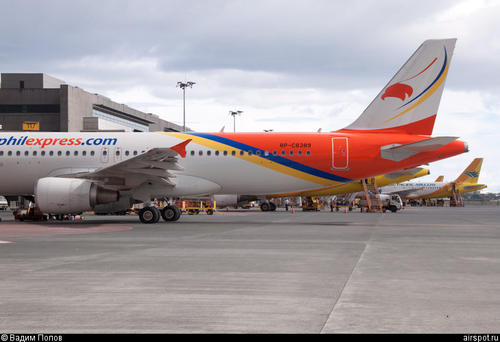 Airbus A320, Авиалайнеры, Airphil Express, Air Philippines, RP-C8389, (cn 4475)