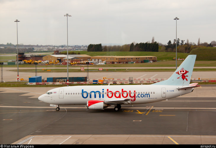 Boeing 737, Авиалайнеры, Bmibaby, G-TOYK, (cn 28870/2899)