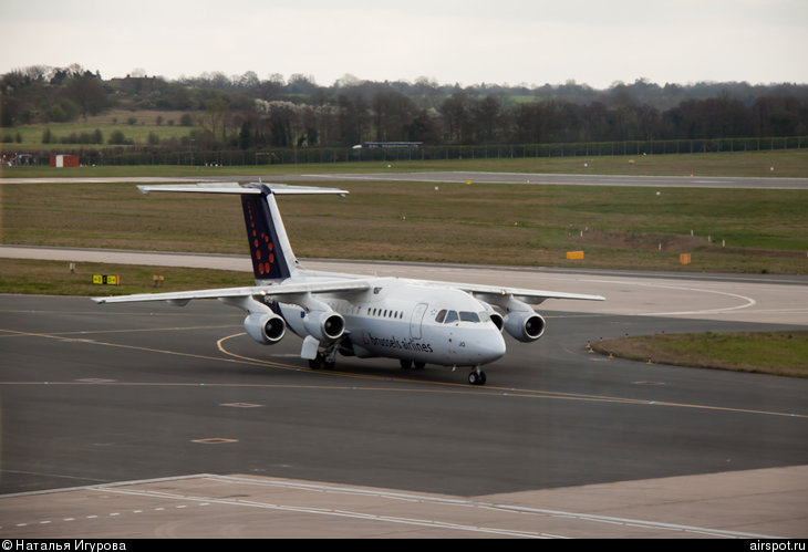 British Aerospace BAe.146 Statesman, Авиалайнеры, Brussels Airlines, OO-DJQ, (cn E2289)