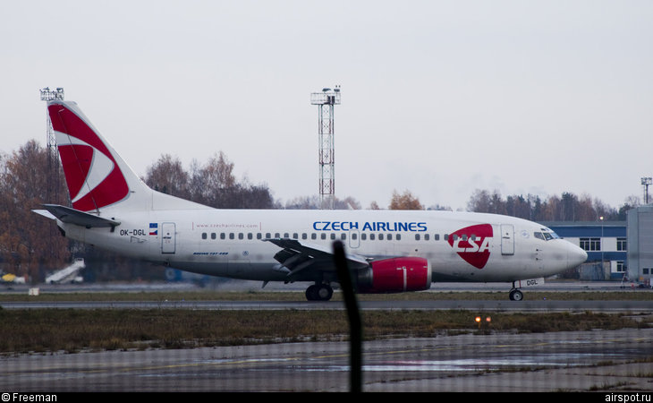 Boeing 737-500, Авиалайнеры, Czech Airlines, OK-DGL, (cn 28472/3004)